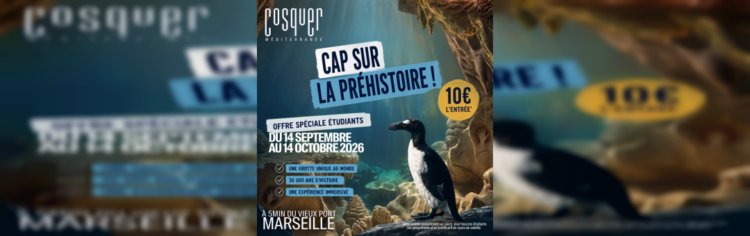 Bon Plan étudiant : Visiter la grotte Cosquer pour 10 € !
