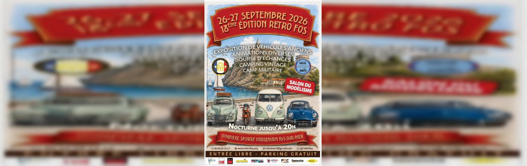 Rétro Fos : expo voitures anciennes entrée libre !