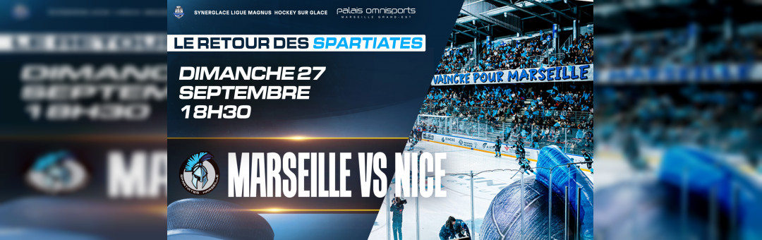 Hockey sur glace : Retour des Spartiates à domicile pour le derby contre Nice dimanche !