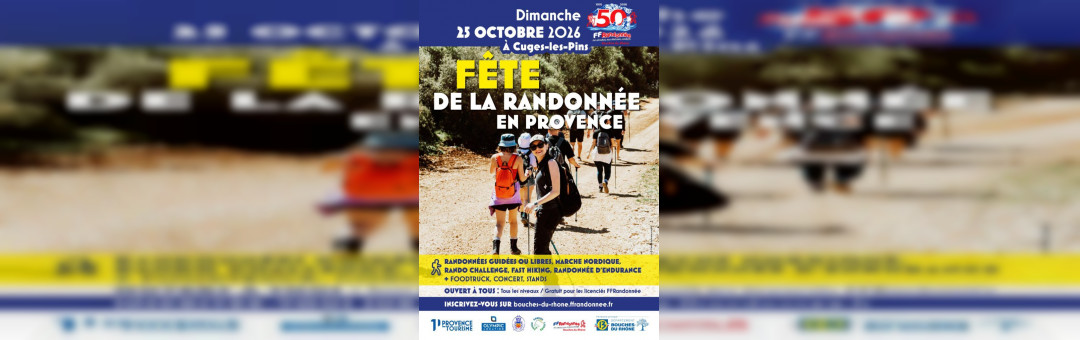 Fête de la randonnée 13 à Cuges Les Pins !