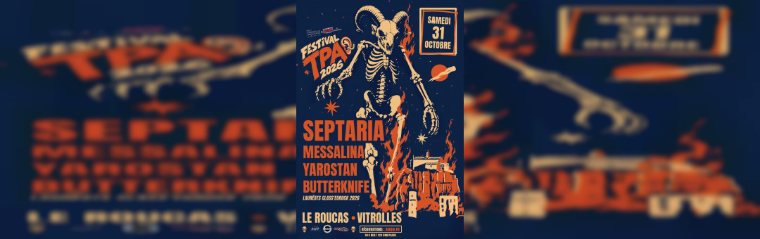 Cloture du festival TPA 2026 : grosse soirée métal à Vitrolles !
