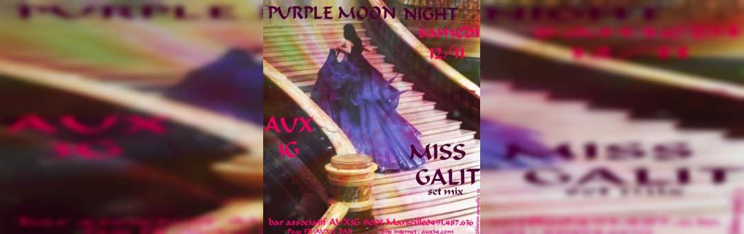 Purple moon night
