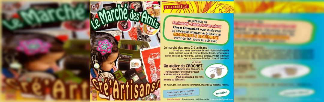 Festival DiY / Marché des amis Cré’Artisans & Atelier Crochet