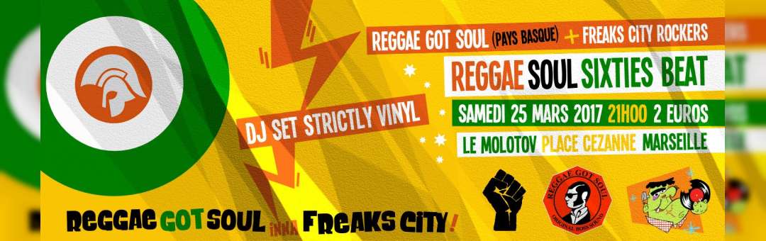 Reggae got Soul inna Freaks City ! Dj Set strictly vinyl