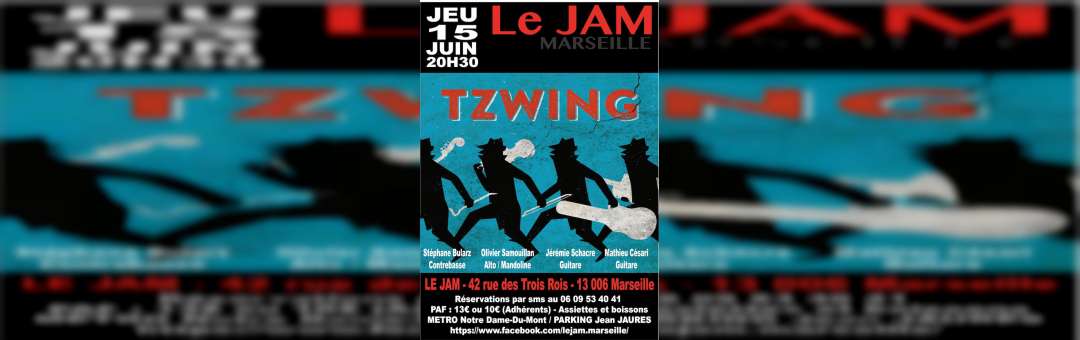 Tzwing en concert au Jam
