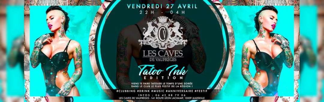Ce Samedi 28 Avril 2018 x #Tatoo #Ink #C2V x Les Caves de Vaufrèges
