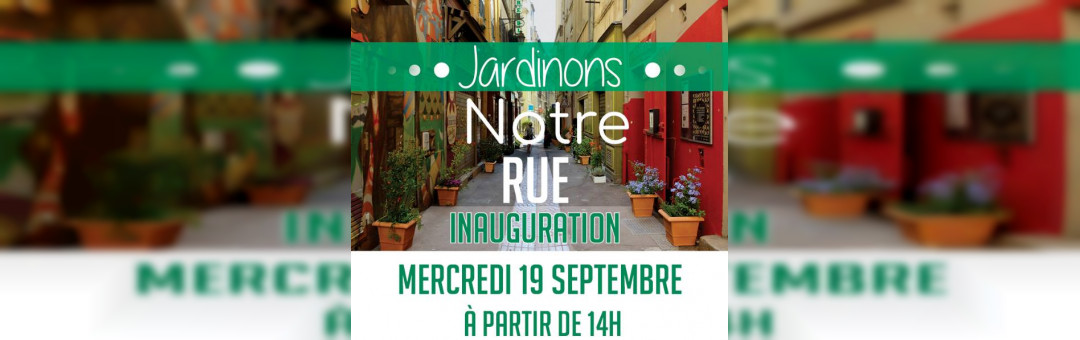 Inauguration du Jardin Urbain rue Méolan et du Père Blaize