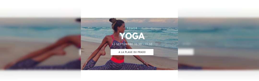 ‧❉:‧ Power Yoga à la plage du Prado by Gecko Yoga ‧:❉