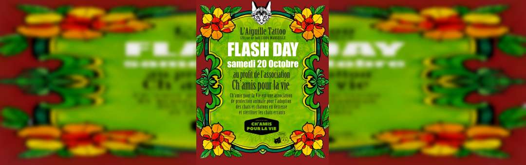 FLASH DAY – L’Aiguille tatouage – samedi 20 oct