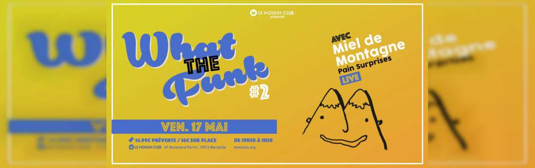 MIEL De Montagne – And More – What The Funk 2 au Moulin Club