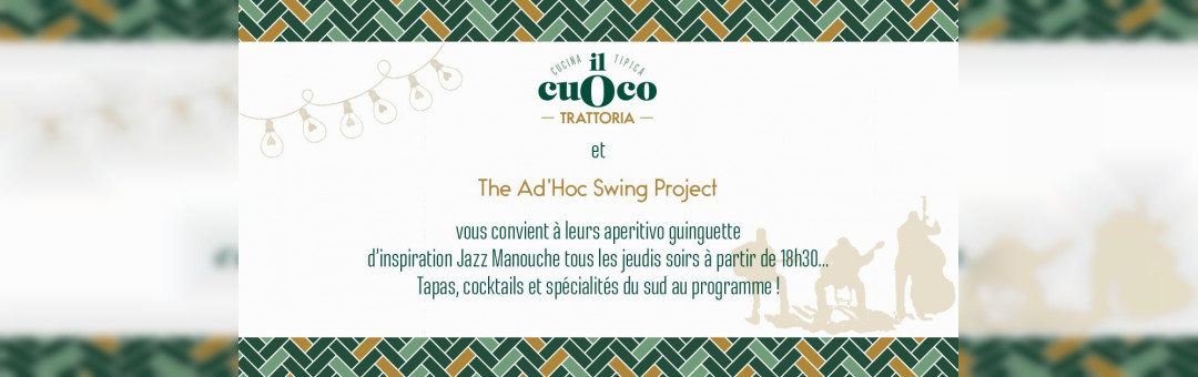 Aperitivo guinguette en terrasse et en musique chez Il Cuoco