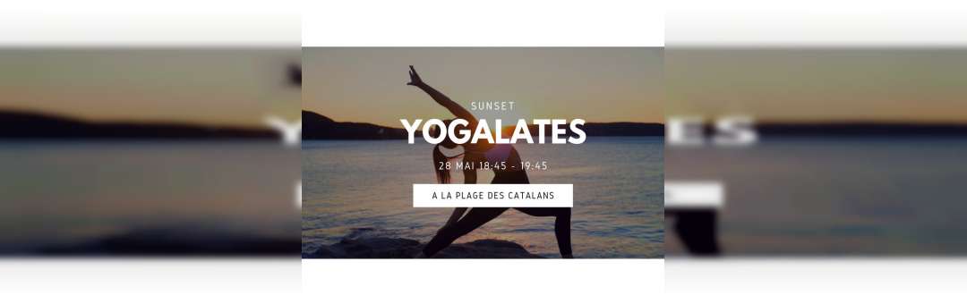NEW!! Sunset Yogalates à la plage des Catalans ℬy Gecko Yoga