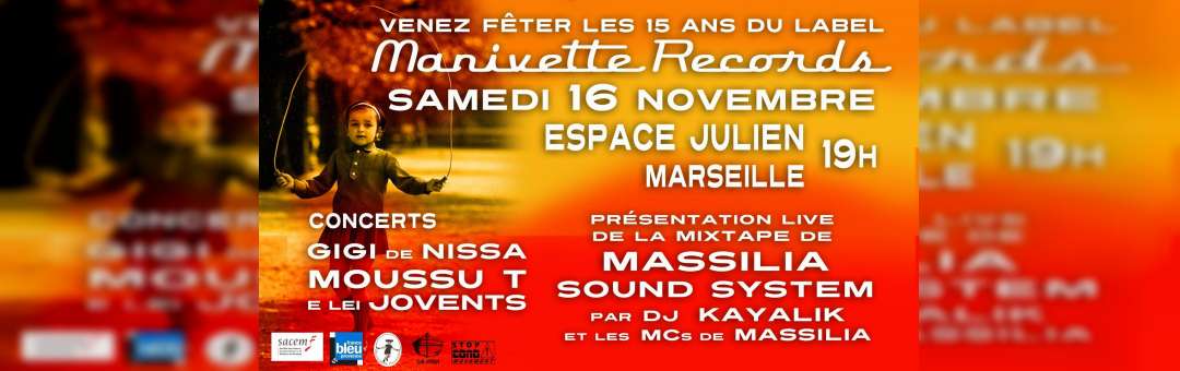 Concert pour les 15 ans de Manivette Records à l’Espace Julien