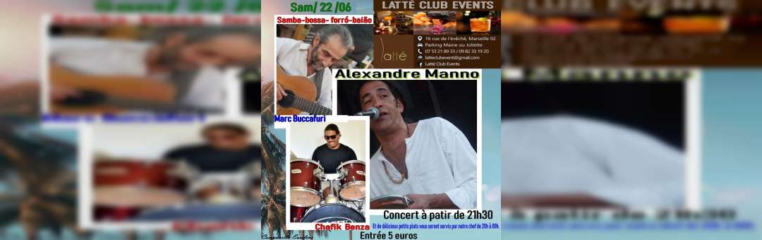 Concert brésilien avec Alexandre Manno Trio