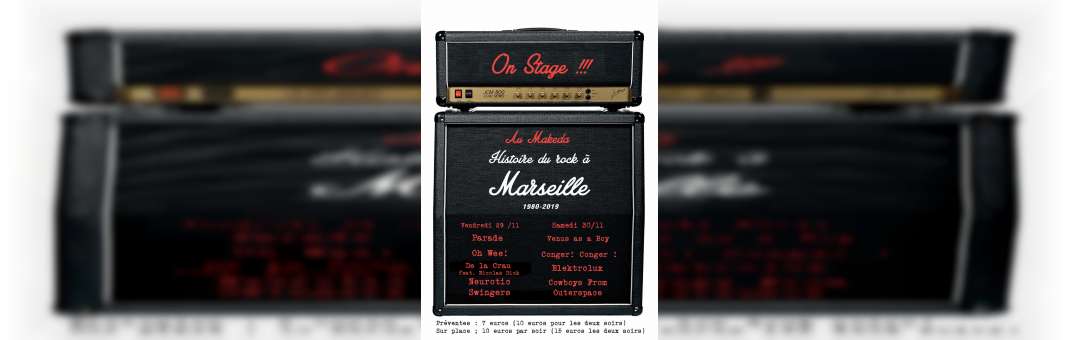 Concerts pour la sortie du livre Marseille Rock 1980-2019