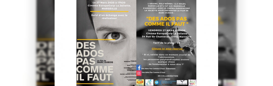Présentation du film « Des Ados Pas Comme Il Faut »