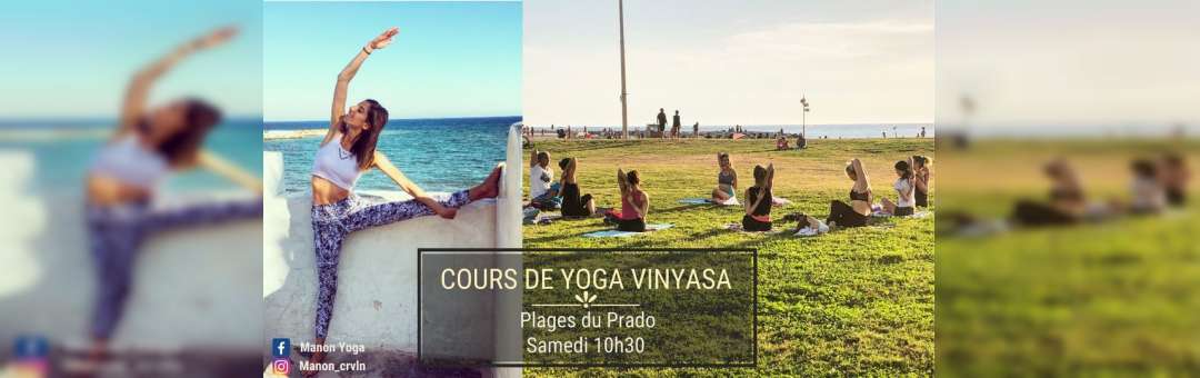 Cours de Yoga Vinyasa sur les plages du Prado