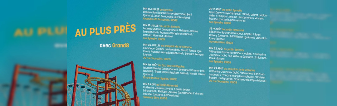 Au plus près – Concerts et ateliers tout public