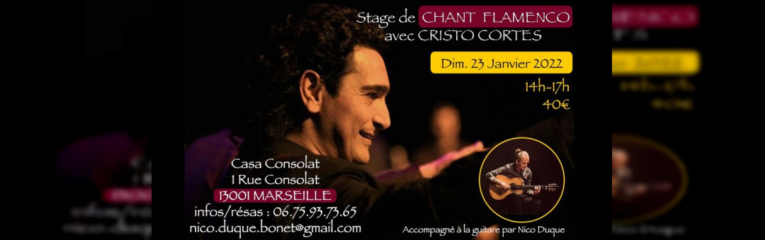 Stage Cante (chant) Flamenco