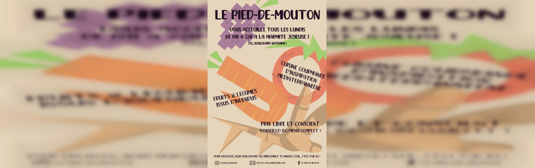 La Marmite accueille Le Pied-de-Mouton, cantine anti-gaspi et solidaire