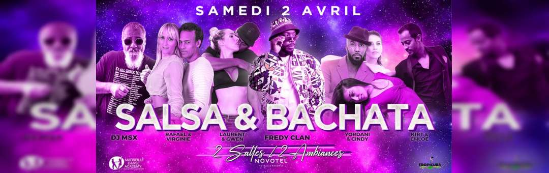Soirée + Stage SALSA & BACHATA 2 Salles 2 Ambiances