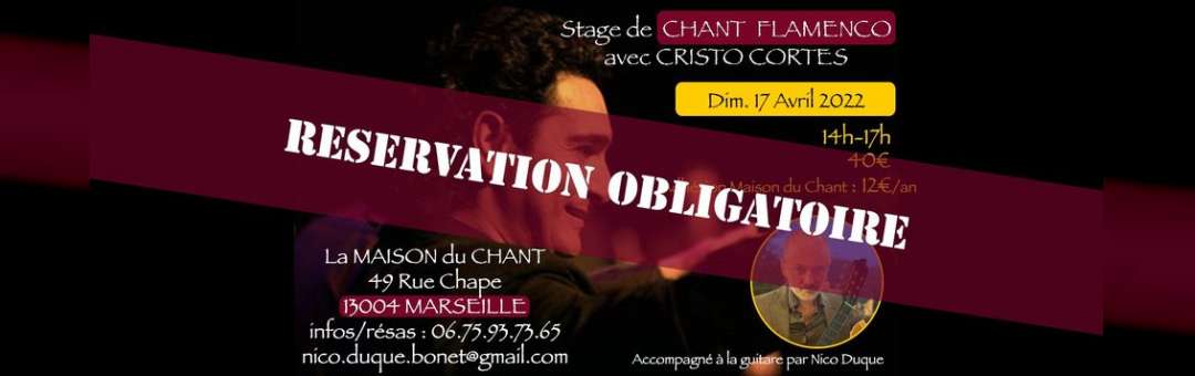 Stage Cante (chant) Flamenco