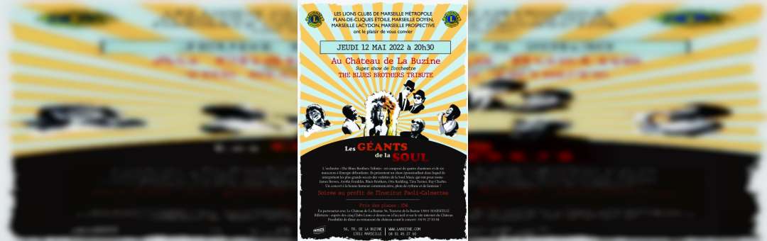 Concert caritatif du Lions Clubs « Les GÉANTS de la SOUL »