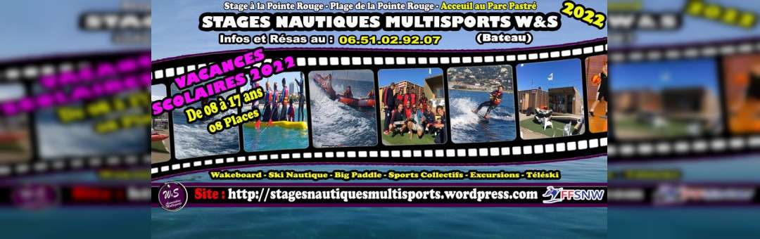 Stage Nautique Multisports W&S (Bateau)(Eté  n°8 / 2022)