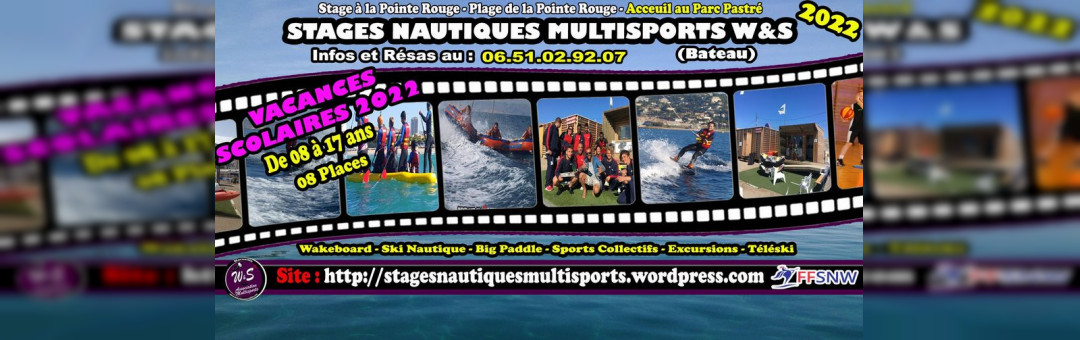 Stage Nautique Multisports W&S (Bateau)(Eté n°8 / 2022)