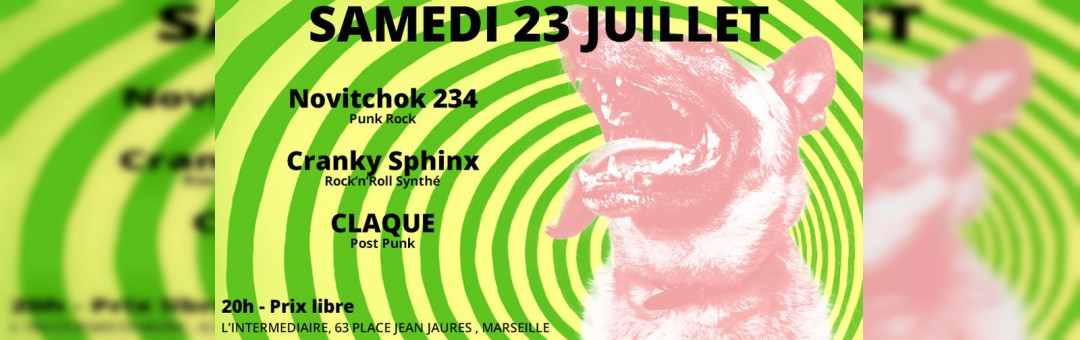 Concert – Novitchok 234 – Cranky Sphinx – CLAQUE