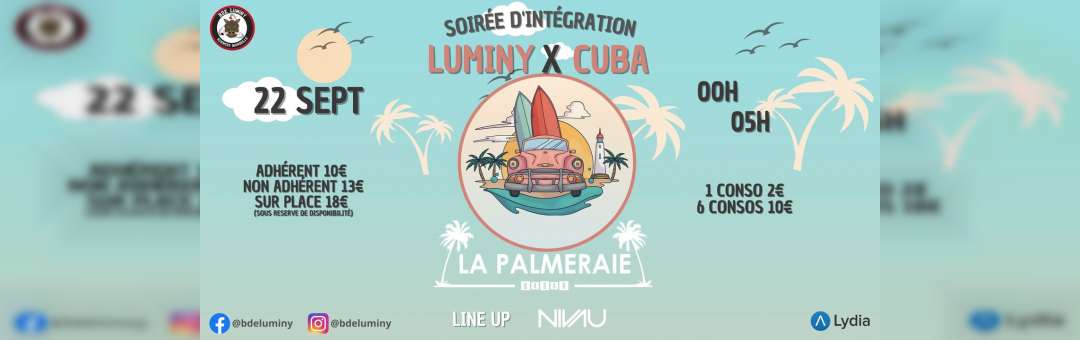 Luminy X Cuba – Soirée d’intégration by BDE Luminy