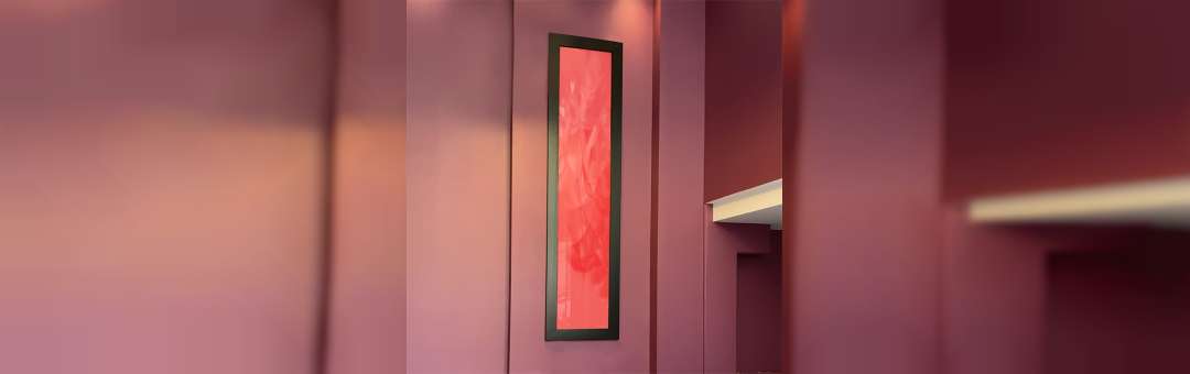 Deux œuvres rose renoncule de trois mètres de haut signées Guillaume Bottazzi à deux pas de Notre-D…
