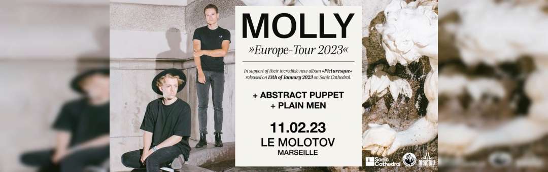 MOLLY + Abstract Puppet + Plain Men (Shoegaze / Post-Rock) • Le Molotov, Marseille