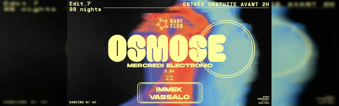 Mercredi Electronic – OSMOSΞ : Immek + Vassalo