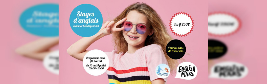 STAGE D’ANGLAIS DES VACANCES D’ÉTÉ