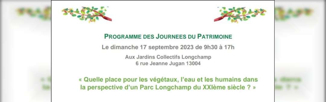 Journées du Patrimoine aux Jardins Collectifs Longchamp