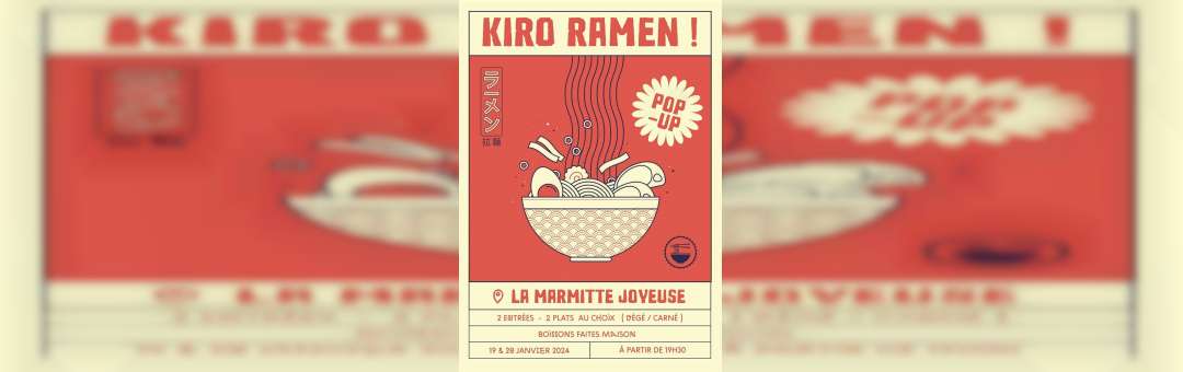 Pop Up Ramen by Kita Kitchen (19/20 janvier)