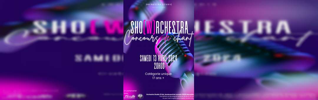 Sho(w)rchestra, la 4ème édition du concours de chant d’Orchestra Studio