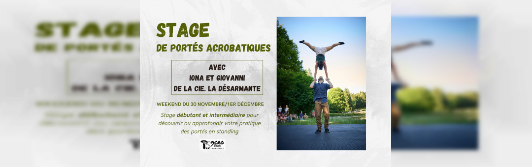 STAGE DE PORTÉS ACROBATIQUES avec la Cie. La Désarmante