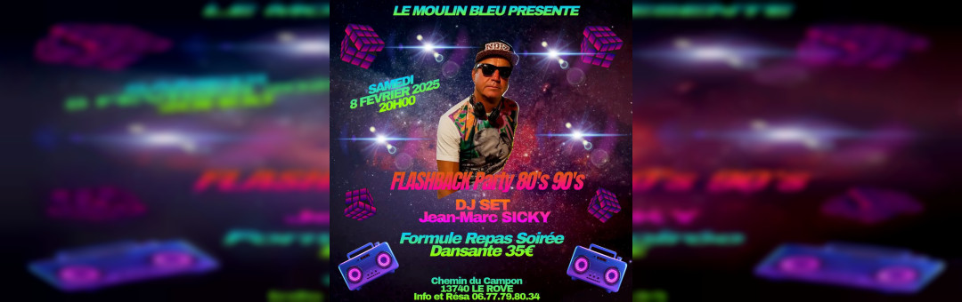 JM SICKY au Moulin Bleu : back to the eighties samedi !