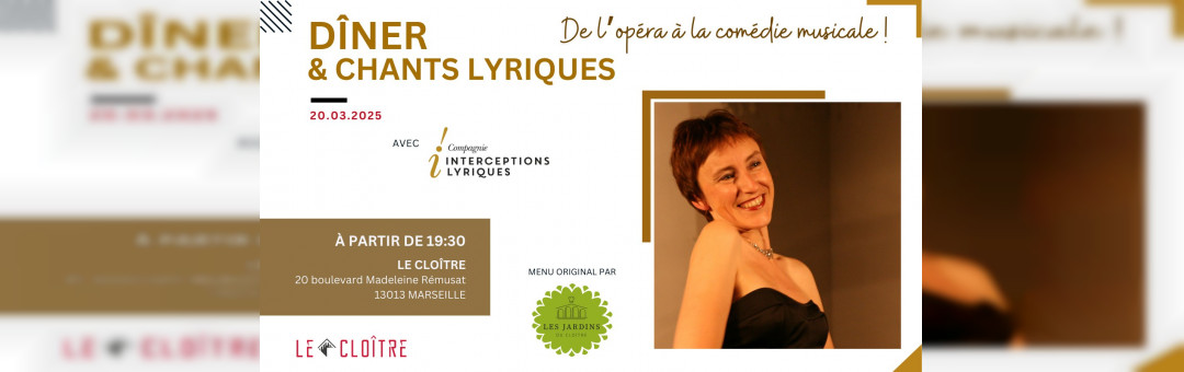 Dîner Concert : de l’opéra à la comédie musicale