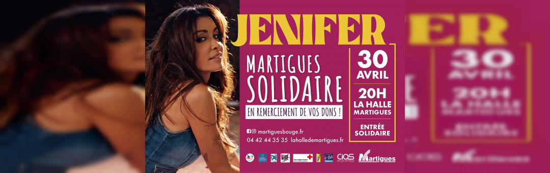Martigues Solidaire : concert de Jennifer le 30 avril