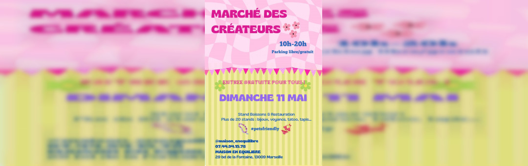 Un marché des créateurs dimanche 11 mai