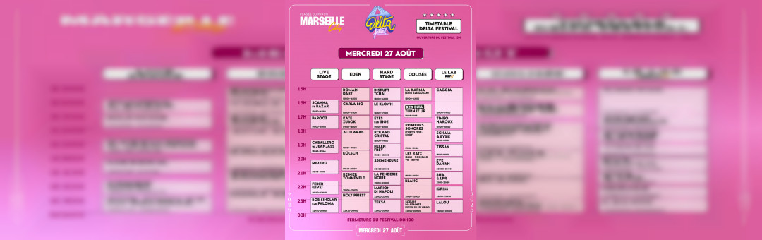 Delta Festival 2025 – Mercredi 27 août