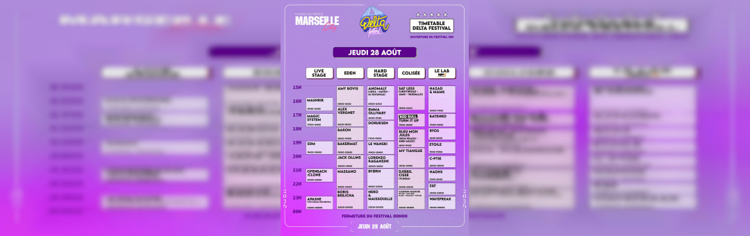 Delta Festival 2025 – Jeudi 28 août