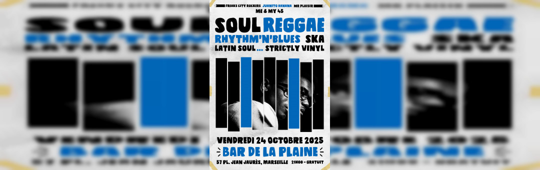 Soirée Rhythm’n’Soul & Jamaican Oldies au Bar de la Plaine