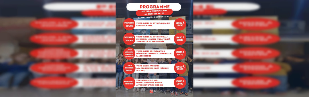 Un programme sur-mesure adapté à tous au camp des Milles pour les vacances de la Toussaint