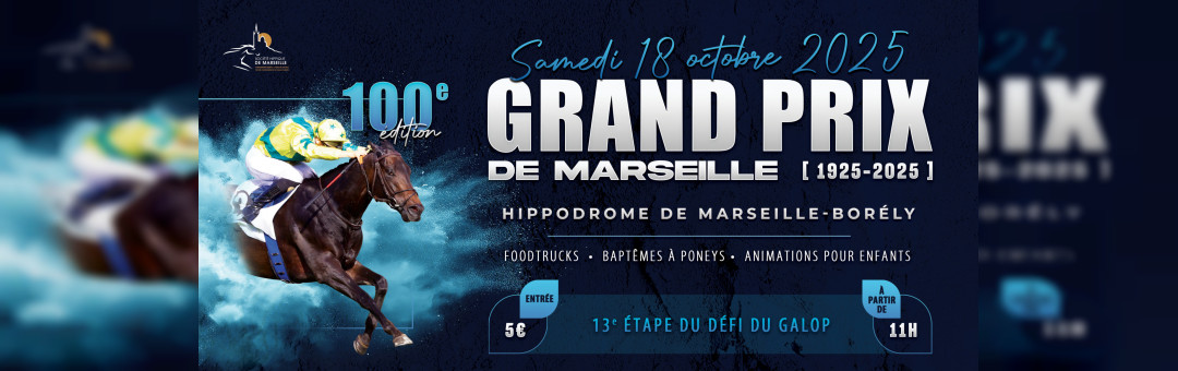 Le Grand Prix de Marseille à l’hippodrome Borély