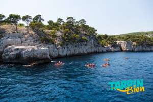 Kayak dans les calanques