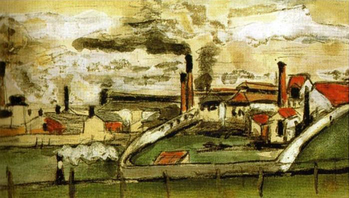 Usines à l'Estaque - Paul Cézanne - 1865